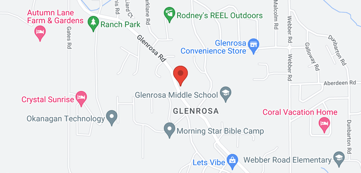 map of 3040 Glenrosa Road